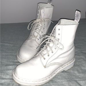 Dr. Martens Size 9 Matte White leather, close to new
